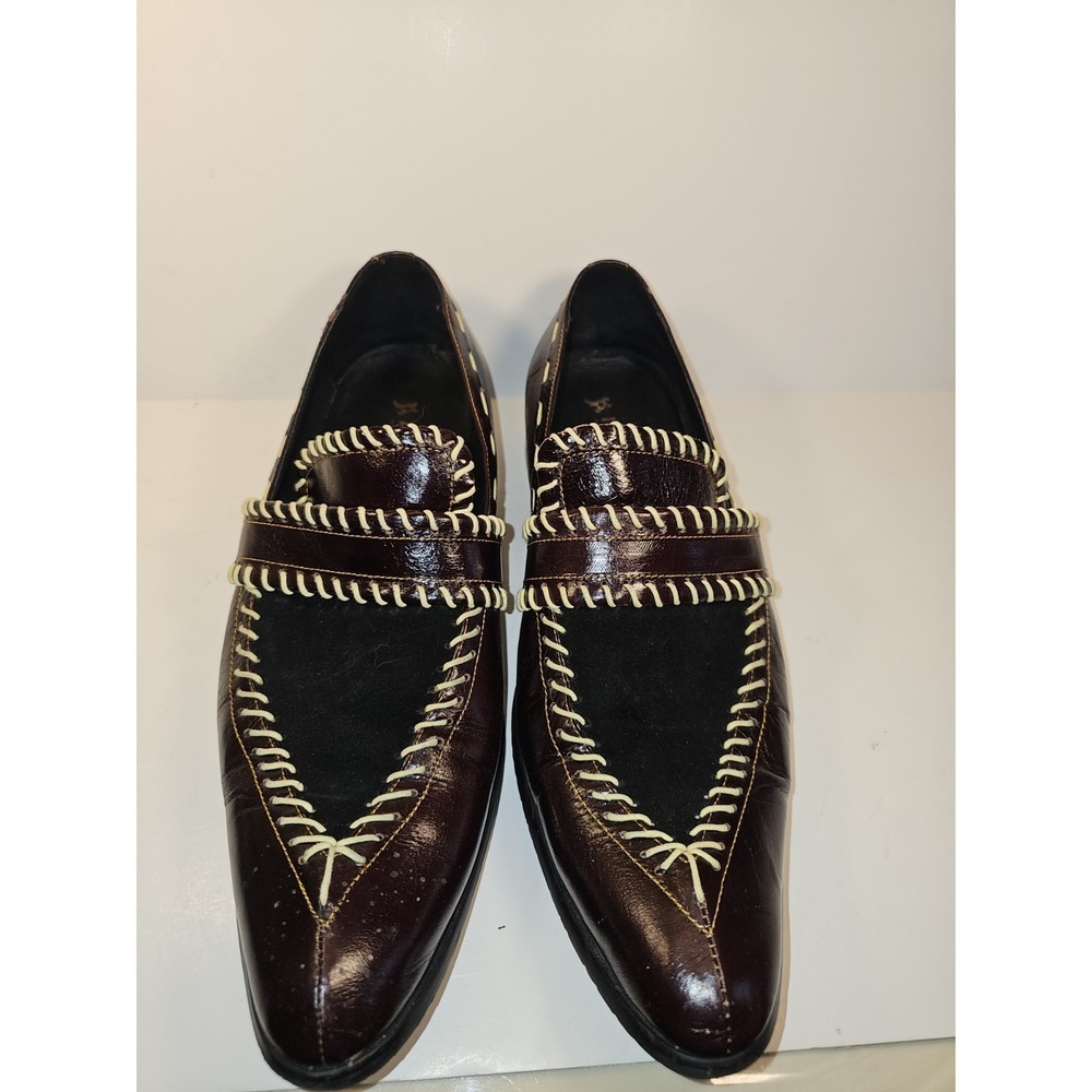 FiesdFIESSO by AURELIO GARCIA Size‎ 9 Men's Dark Brown Leather Slip On Loafers